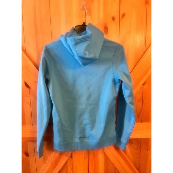 Under Armor Hoodie unisex Small Blue Hooded Sweatshirt Sweater Pullover (2255) - Picture 2 of 4